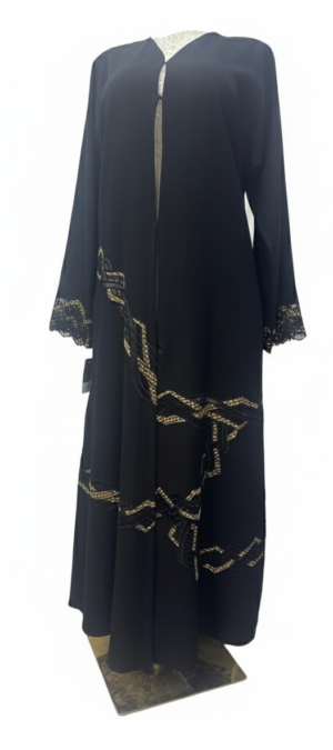 Open Embroidery Abaya 1001126