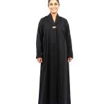 Open Embroidery Abaya