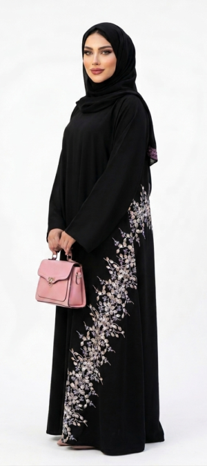 UMBRELLA EMBROIDERY ABAYA 1001245